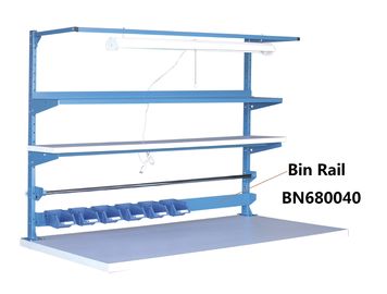 中国 青の大箱のボルトのための調節可能で頑丈なワーク テーブルのオルガナイザーおよびナットは接続します 工場