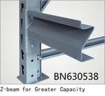 インチ長さ調節可能で頑丈な鋼鉄棚付けの単位12 GaのZによって形作られるビーム60 サプライヤー