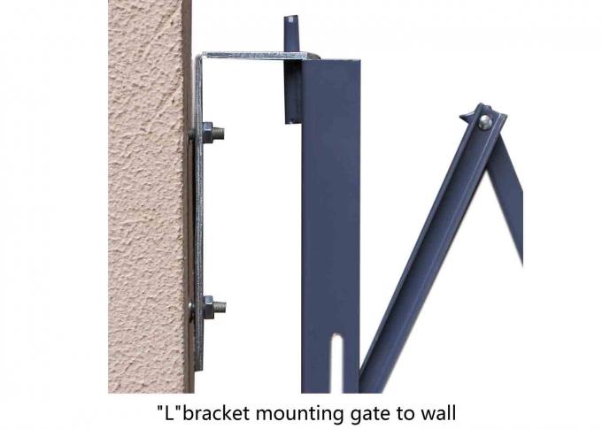 ビジネス金属のための灰色の鋼鉄折る防犯ゲートは未組立ゲートを切ります