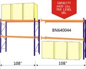 BN640034産業パレットは2インチの調節可能なビームに棚に置く頑丈な倉庫を悩まします サプライヤー