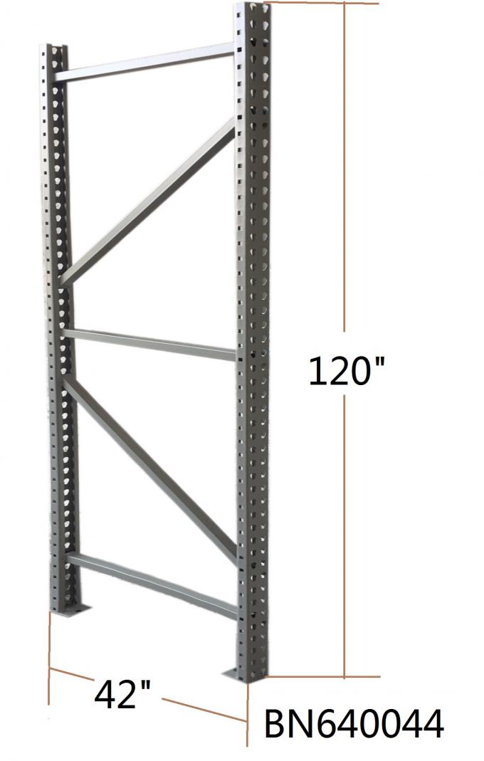 BN640034産業パレットは2インチの調節可能なビームに棚に置く頑丈な倉庫を悩まします