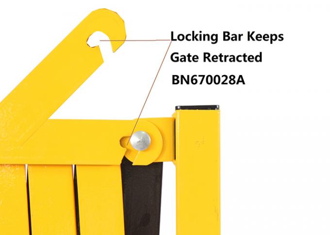 移動式一時的なアクセス管理のための産業携帯用折る防犯ゲート